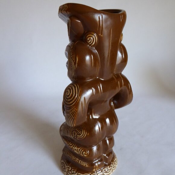 NEW 2014 CRAZY AL EVANS TEKO TEKO MANAIA MAORI CERAMIC TIKI MUG - Picture 7 of 12